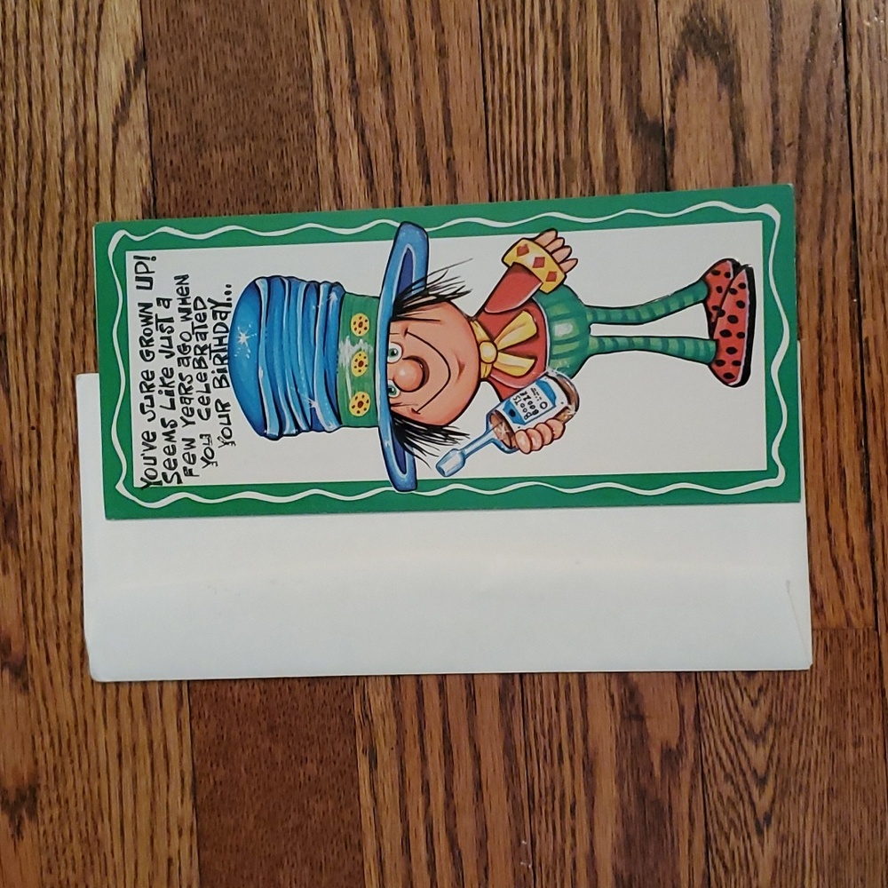 Vtg (Unused) 1960s Birthday Card with Envelope
